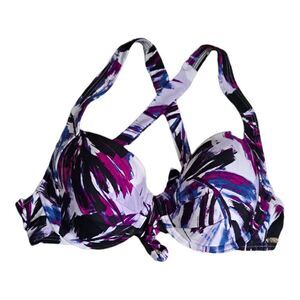 Calvin Klein Swimwear Padded Bikini Top Multicolored Medium